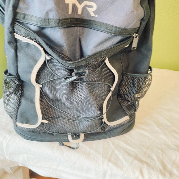 TYR | Swim Backpack Bag Gym Workout Equipment  Navy Black HUGE! main image 10